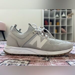 NEW BALANCE nude beige 247 casual everyday sneakers neutral 7